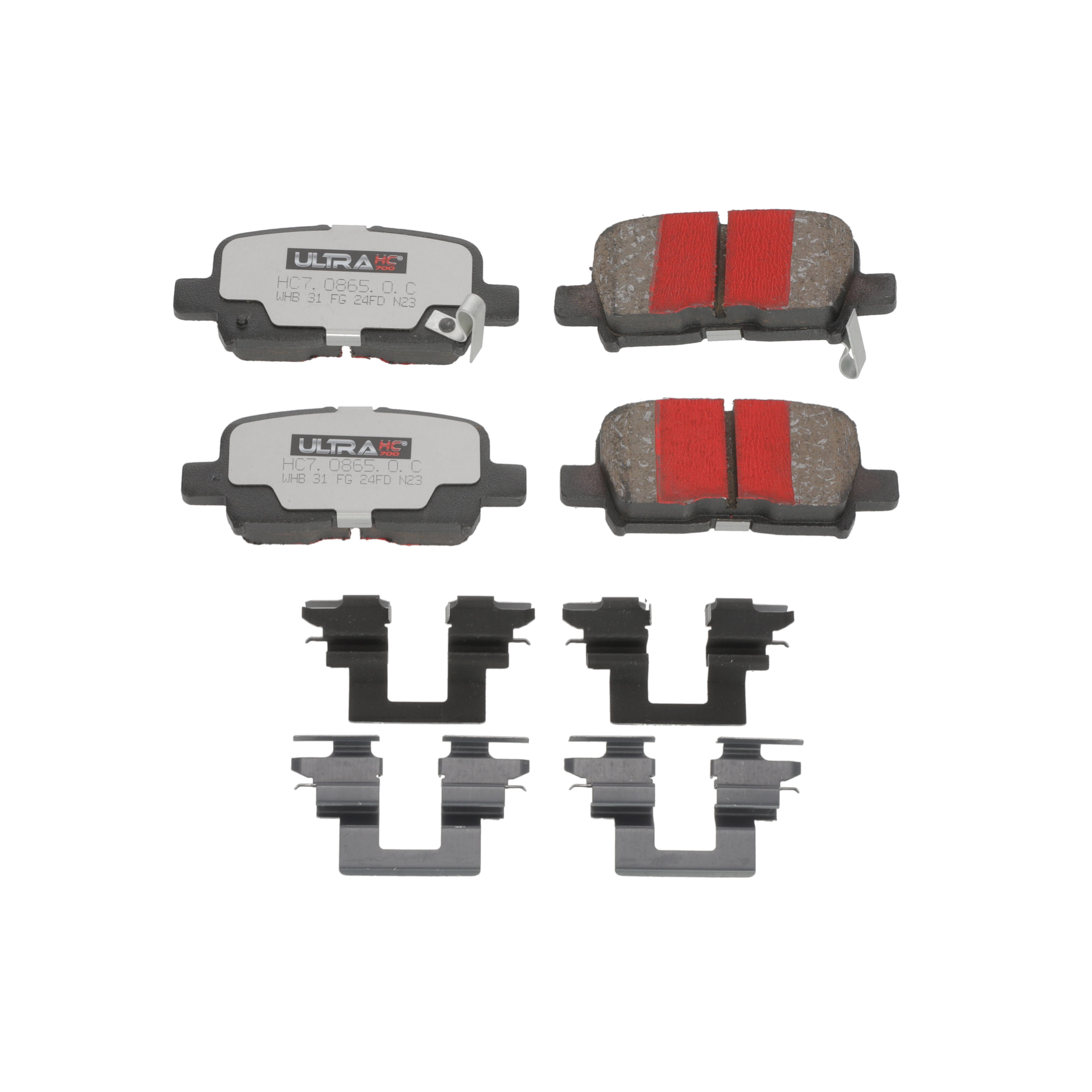 UltraHC 700 Brake Pad Set, Rear HC7.0865.0.C, Honda Odyssey 2004-2002