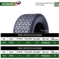 thumbnail image 3 of Wanda 15X6-6 & 20X8-8 Lawn Mower Tractor Cart Turf Tires 4 Ply-13114/13131, Set of 4, 3 of 6