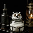 thumbnail image 5 of Owl-Design Gothic Spice Jar Set, Glass Seasoning Jar with Iron Base, Retro Kitchen Decor Storage Canister, Decorative Holder for Home, Kitchen, Shelf & Pantry Organization, 5 of 7