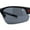 Matte Black / Black, variant on Mens 90s Color Mirror Classic Baseball Halfrim Sport Sunglasses Matte Black