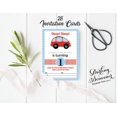 thumbnail image 3 of Darling Souvenir White Birthday Invitation Card Printable Fill or Write In Blank Invites Party Supplies Pack Of 28 5 x 7 Inches, 3 of 5