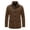 Brown#mens jacket#6, variant on Men Stand Collar Jacket Suede Blazer Jackets Casual Business Suit Jacket with Pockets Winter Fall Retro Coat Black M