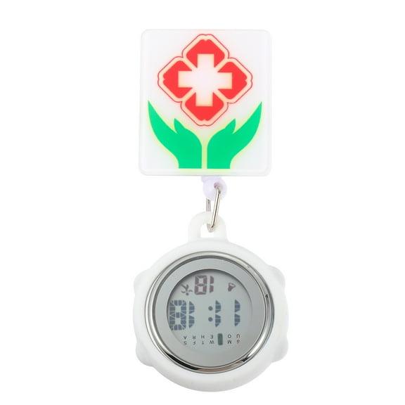 Masteelf Retractable Watch Alarm Clock Date Week Design Watch for Nurses Doctors Chef