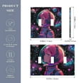 3 Gang Light Switch Cover Plate Astronaut Girl in Space Wall Plate