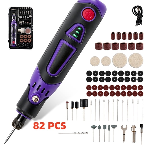 82-in-1 Engraving Pen Kit, Cordless Rotary Tool, 3-Speed Type-C Rechargeable Portable Electric Engraver for Wood, Metal, Jewelry, Stone, Glass Etching