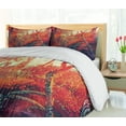 thumbnail image 5 of Ambesonne Landscape Duvet Cover Set, Autumn Fall Scenery, 2-Calking, Orange Purple, 5 of 7