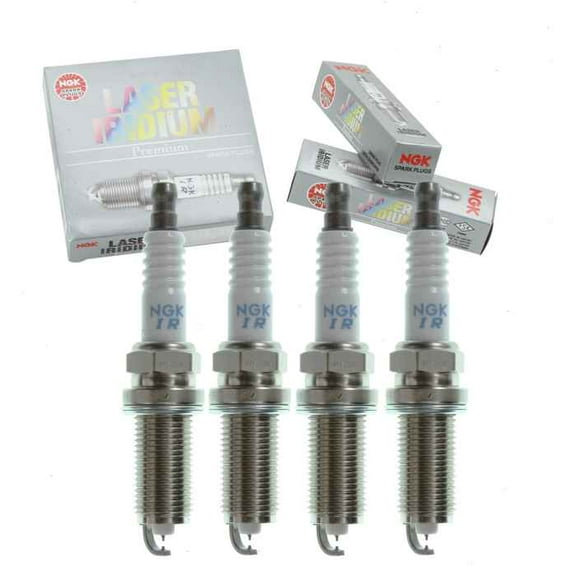 4 pc NGK Laser Iridium Spark Plugs compatible with Kia Forte5 2.0L 2.4L L4 2012-2013