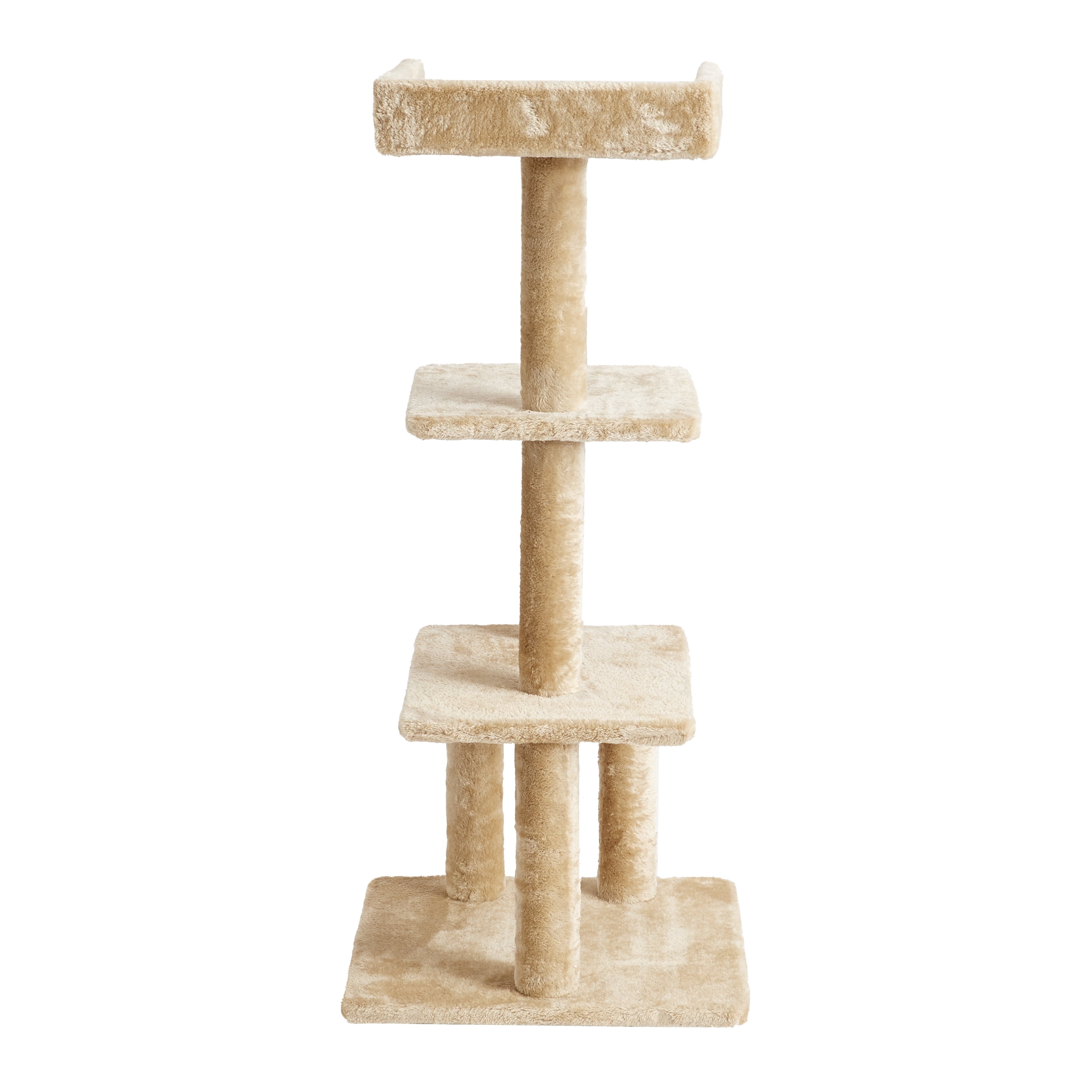Two by Two Albany - Beige Scratching Post Cat Furniture - 44.1 in. Tall