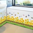 thumbnail image 2 of Pegatinas de pared con diseño de girasoles en PVC para decoración de habitaciones y baños infantiles, 2 of 5
