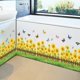 thumbnail image 2 of Pegatinas de PVC para zócalo de pared de jardín de girasoles, decoración para habitación infantil y baño., 2 of 5