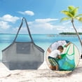 thumbnail image 4 of Bolsa de playa de malla grande de 3 piezas, bolsa para , bolsa de juguetes, almacenamiento plegable Yuyangstore bolsos de playa de malla, 4 of 8