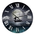 thumbnail image 2 of Designart 1 in Quartz Coastal Wall Clock, 2 of 5