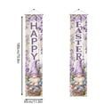 thumbnail image 4 of zhangmingg Easter Porch Banner Large Outdoor Decoration for Front Door Spring Holiday Welcome Sign 12x71 Inch Purple Egg Design, 4 of 7