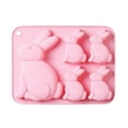 thumbnail image 2 of Bisitoy Easter Silicone Molds Detailed Bunny Molds for Sugar and Fondant, 2 of 6