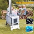 thumbnail image 3 of Korogimeeet Wood Burning Portable Stove, Stainless Steel Camping Stove with 5 Pipes 1130mm Total, View Window 100x100mm, Foldable Base, for Outdoor Tent Heating, 12 x 8 x 12 Inch, 3 of 10