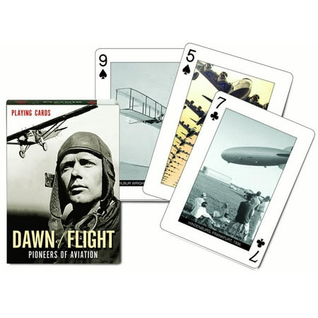 Aviation Card - Piatnik Pioneers of Aviation Dawn of Flight Single Deck Austrian Playing Cards