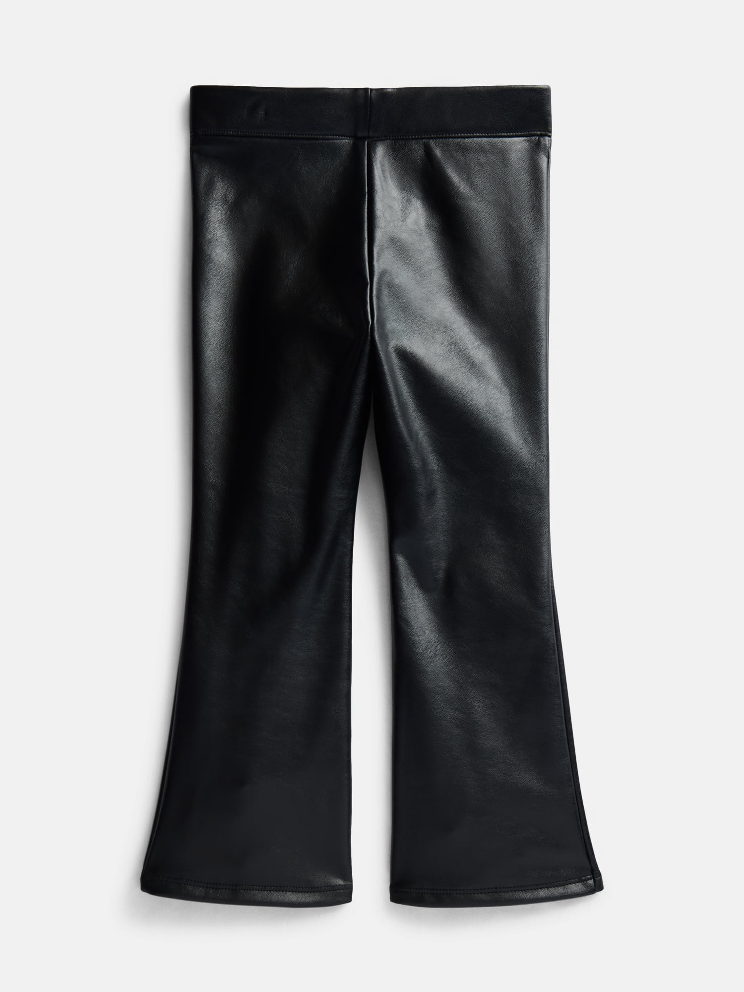 Wonder Nation Girls Faux Leather Flare Leggings, Sizes 4-18