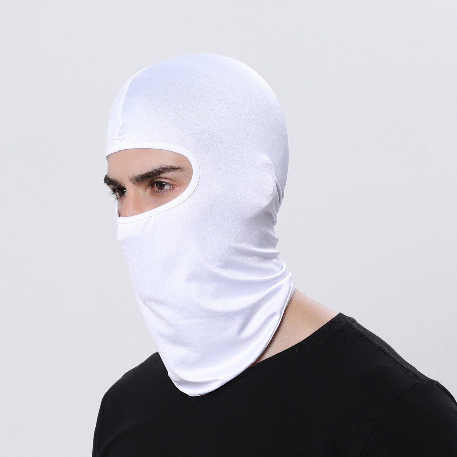 Full Face Mask lycra Balaclava Ultra-thin Outdoor Motorcycle Ski Neck Protecting 