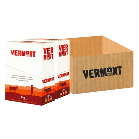 Vermont Smoke & Cure Meat Sticks, Beef, Antibiotic Free, Gluten Free, BBQ, 1oz Stick, 48