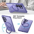 thumbnail image 3 of JETech 360 Degree Rotatable Ring Case for Samsung Galaxy S26 Ultra, Compatible with MagSafe (Heron Purple), 3 of 7