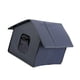 thumbnail image 4 of Casa para gatos callejeros, cama para perros, casa para gatitos, impermeable, cálida, nido para gatos, resistente a la intemperie Punta gris, 4 of 9