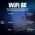 thumbnail image 4 of WiFi 6E MT7922 M.2 Wireless Card 5374Mbps Bluetooth 5.2 Network Adapter 802.11ax 2.4G/5G/6GHz WiFi Card for Win10 Win11, 4 of 8