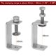 thumbnail image 4 of Uxcell 2Pcs Abrazaderas C de Acero Inoxidable con Apertura de Mandíbulas de 2.96" Pequeñas Abrazaderas en U de Metal para Carpintería Montaje Doméstico, 4 of 5