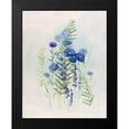 thumbnail image 2 of Swatland, Sally 12x14 Black Modern Framed Museum Art Print Titled - Cottage Wildflowers II, 2 of 5