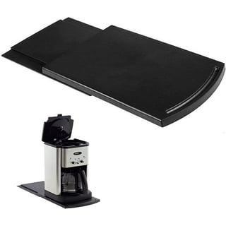 Copco Coffee Cab Rolling Countertop Small Appliance Stand, Black