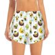 thumbnail image 2 of Balery Funny Avocado In Mexican Clothes Pantalones cortos deportivos para mujer con forro y dos bolsillos, elásticos, para entrenamiento, gimnasio, yoga-Medium, 2 of 7