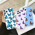 thumbnail image 1 of Colorful Butterfly Case for iPhone 13 Pro 12 Mini 11 13 Pro Max X XR XS 7 8 Plus 6 6S Soft TPU Case, 1 of 7