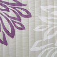 thumbnail image 3 of Comfort Spaces Enya 3 Piece Quilt Coverlet Bedspread Ultra Soft Floral Printed Pattern Bedding Set, King, Purple-Grey, 3 of 12