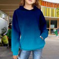 thumbnail image 2 of Ruyang Oversized Preppy Hoodies for Girls Gradient Color Hooded Sweatshirt School Trendy Tie Dye Sweaters with Pocket, 2 of 7