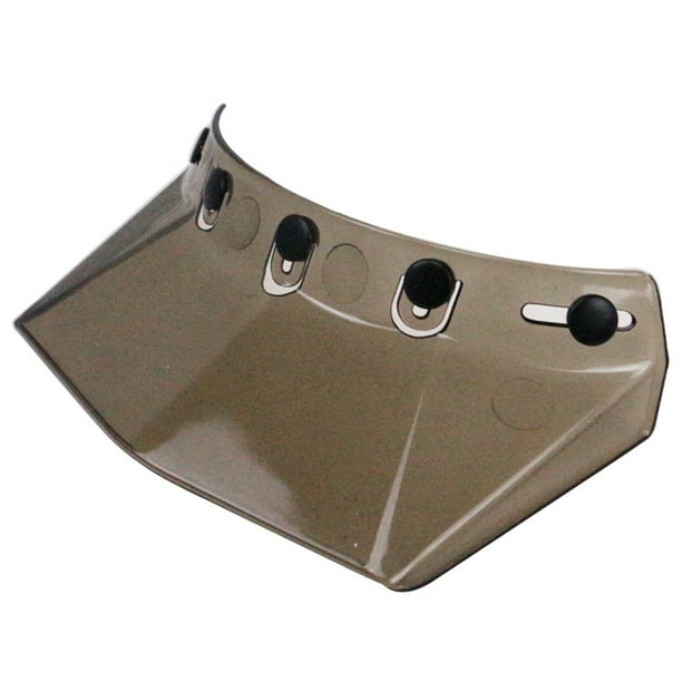 Universal 5-Snap Visor for Open Face Motorcycle Helmet Wind Flip Up