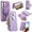 Purple, variant on Leather For Samsung Galaxy S26 5G Case 6.3 inch ,With Card Holder Zipper Bills Slot, Soft PU Leather Magnetic Wallet Case,Blue,For Galaxy S26 (5G)