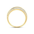 thumbnail image 4 of 10kt Two-tone Gold Mens Round Diamond Wedding Band Ring 1/4 Cttw, 4 of 4
