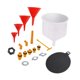 thumbnail image 2 of Kit de embudo de genérico antiderrames de 19 piezas con adaptadores, accesorios para automóviles, kit de purga de radiador a prueba de Embudo rojo, 2 of 8