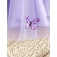 thumbnail image 6 of Biezeib Baby Girl Princess Dress Ruffle Sleeveless Button Front 3D Butterfly Tulle Dress Toddler Party Dress, 6 of 6