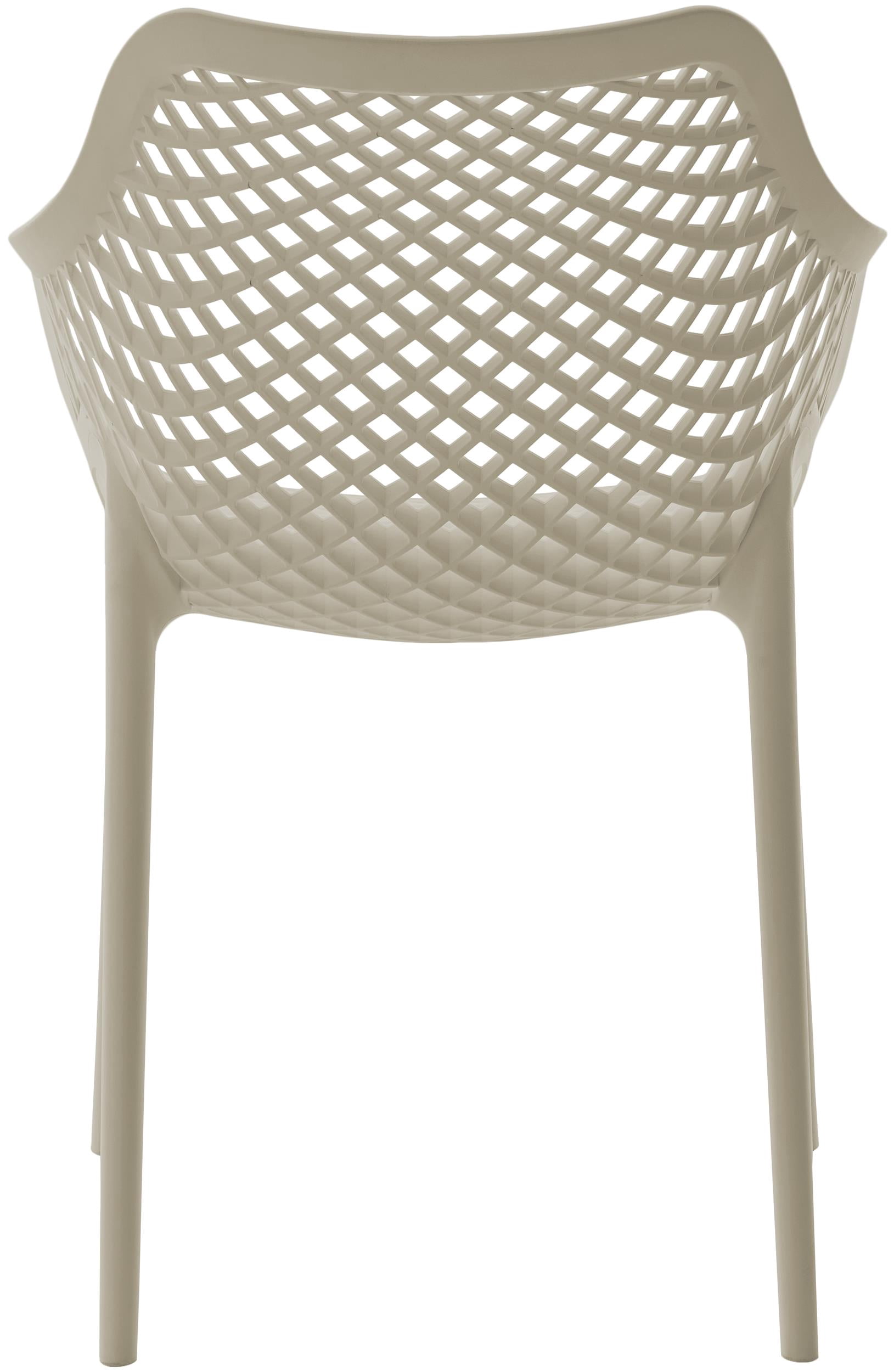Meridian Furniture Mykonos Taupe Outdoor Patio Dining Chair (Set of 4)
