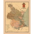 thumbnail image 2 of Martine 20x24 Gold Ornate Wood Framed with Double Matting Museum Art Print Titled - Valencia Spain 1901 - Martine 1904, 2 of 4