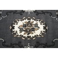 thumbnail image 3 of Allstar 8x10 Traditional Area Rug in Grey with Ivory French Aubusson design (7' 9" x 10' 1"), 3 of 8
