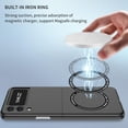 thumbnail image 3 of Magnetic Phone Case for Samsung Galaxy Z Flip3 Compatible for Magsafe, Military-Grade Shockproof Protective Case with Built-in Magnet Circle for Samsung Galaxy Z Flip 3, MS Black, 3 of 14