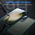thumbnail image 6 of JETech 5 in 1 Matte Case for Samsung Galaxy S23 5G 6.1-Inch with 2-Pack Screen Protector and Camera Lens Protector, Translucent Back Protective Phone Cover, Tempered Glass Film (Midnight Green), 6 of 7