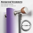 thumbnail image 5 of Outdoor Curtains for Patio Waterproof Ombre Purple White Indoor/Outdoor Curtain Tiebacks Gradient Color Privacy Curtain Sun Block Grommet Drapes for Pergolas Gazebo Porch Balcony 2 Panel 54x108 Inch, 5 of 9