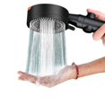 thumbnail image 2 of WarmSpray-Cabezal de ducha de alta presión, 5 ajustes, cabezal de ducha fijo, cabezal de ducha de baño con rótula de latón ajustable para lujo, 2 of 4
