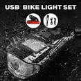 thumbnail image 3 of Bike Light Set  USB Rechargeable Light Set  Waterproof Headlight Set with Speedometer Odometer & Trumpet Fits All-Mountain & Road Bike, 3 of 9
