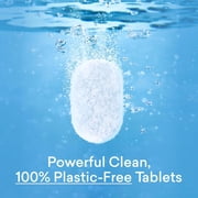 100% Plastic-Free Dishwasher Detergent Tablets, 60 Count, Free & Clear, Eco-Friendly Dishwashing Pods, Natural, USDA Certified biobased