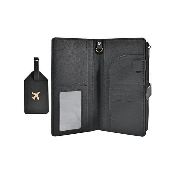 Funda para pasaportes CUTICAT Multifunción de viaje de cuero PU