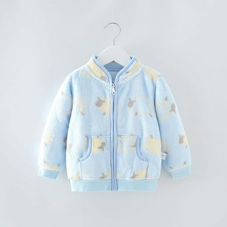 

New Year New You 2022! on Clearance Hesxuno Newborn Baby Boy Girl Cute Print Flannel Multicolor Cardigan Flannel Top Baby Essentials