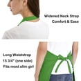 thumbnail image 4 of TOPTIE Unisex Bib Apron, Cotton Canvas Adjustable Chef Cooking Apron with Pockets-Kelly Green-XL, 4 of 6